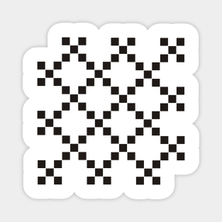 Checkered Squares Magnet