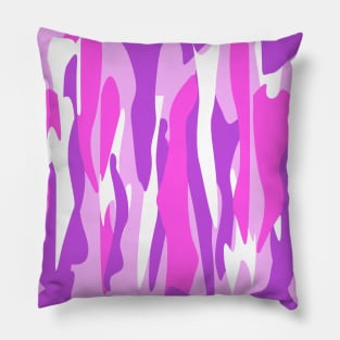 Abstract Purple - Pink Tones Inspired Organic Flow Pillow