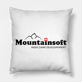 Mountainsoft Logo Black Pillow