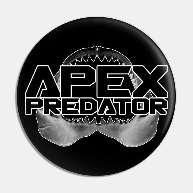 Apex Predator Shark Jaw Pin by 8 Fists of Tees