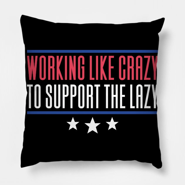 Working Like Crazy To Support The Lazy Pillow by Aajos