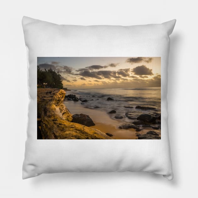 Ocean Tungsten Light Pillow by KensLensDesigns