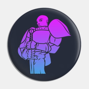 Knight Paladin (Twilight): A Fantasy Design Pin
