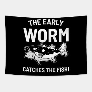 Early worm catches the fish Tapestry