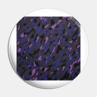 Camouflage - gray and purple pink Pin