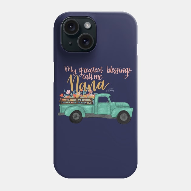 Nana’s Blessings Phone Case by Hannah’s Hand Lettering