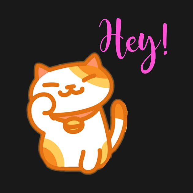 Cat Says Hey! - Funny Cat by gmnglx