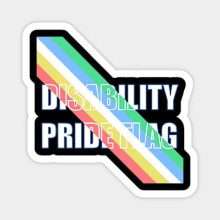 Disability Pride Flag Magnet