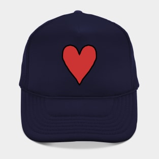 Red Heart Love for Valentines Day Graphic Hat