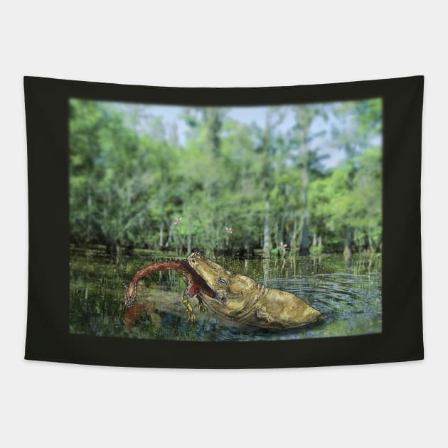 Triassic predator Tapestry by Mesozoic Masterpieces