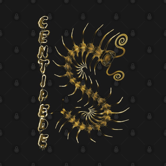 Yellow Centipede with Spray Paint by IgorAndMore