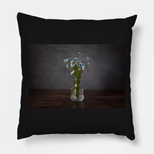 Forget-Me-Not Still Life Pillow