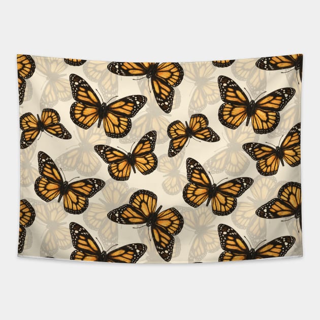 Monarch butterflies Tapestry by katerinamk