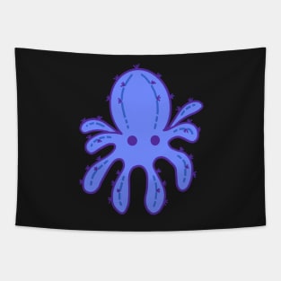 Cactopus Cactus Octopus - Purple (3 of 3) Tapestry