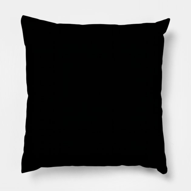 Pretty Simple Solid Black Pillow by GDCdesigns