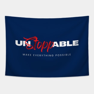 I Am Unstoppable Man Tapestry