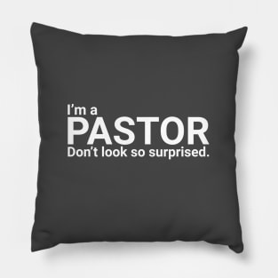 Funny Pastor Gift Quote Pillow