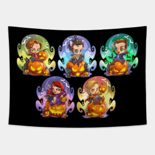 Supernatural Cute Halloween Tapestry