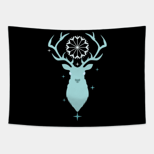 Winter Solstice Deer Tapestry