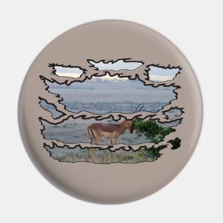 Impala Hill Ripped Wildlife Pin