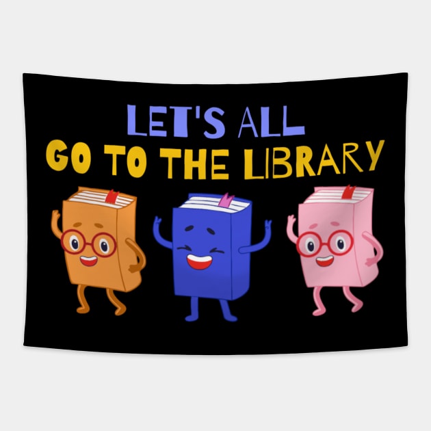 Let’s All Go To The Library Tapestry by erythroxian-merch