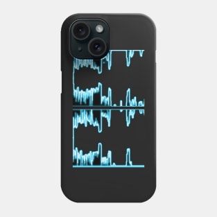 Neon sound wave (b) Phone Case