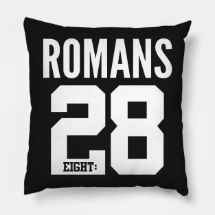 Romans 8:28 Bible Scripture Verse Christian Pillow