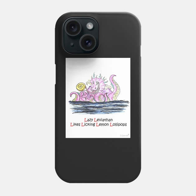 Lazy Leviathan Phone Case by Lizuza