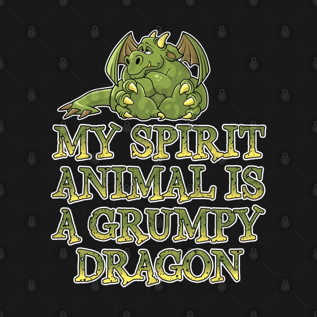 My spirit animal is a grumpy dragon by RobiMerch