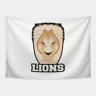 Lions Team Shield Tapestry