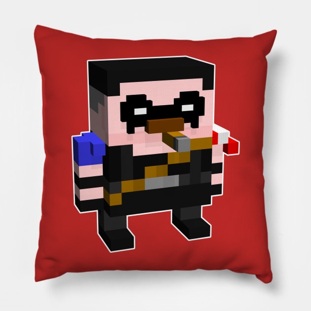 The Comedian - Watchmen Pillow by tinrobotstudios