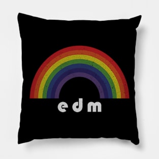 EDM | Rainbow Vintage Pillow