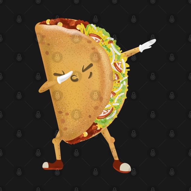 Dabbing Taco Funny taco lover shirt by HamilcArt