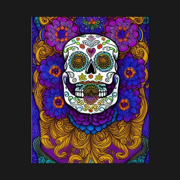 Captivating Sugar Skull Art by ImaginativeInkPOD