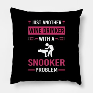 Wine Drinker Snooker Pillow