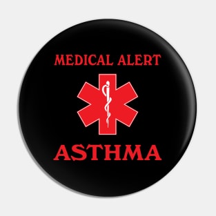 Medical Alert Asthma Pin