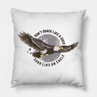 eagle stamp vintage Pillow