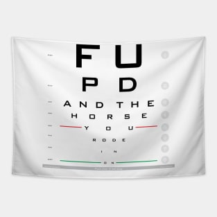 FUPD Eye Chart Tapestry