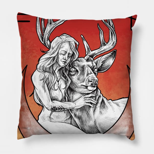 Beltane is Coming by Haunting Beauty Art, Cailtin Elizabeth 2020 © Pillow by HauntingBeautyArt