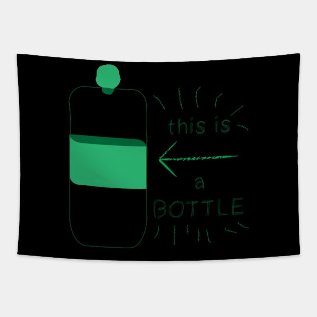 This is a bottle Tapestry by Mhamad13199