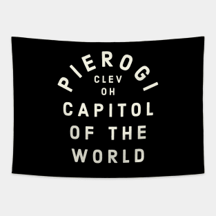 Pierogi Capitol of the World Cleveland OH Vintage Tapestry