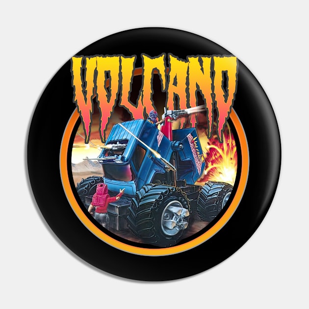 Volcano Mask Force 1986 Pin by Trazzo