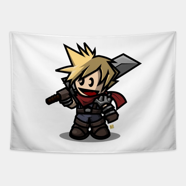 Lil Cloud Strife Tapestry by vhzc