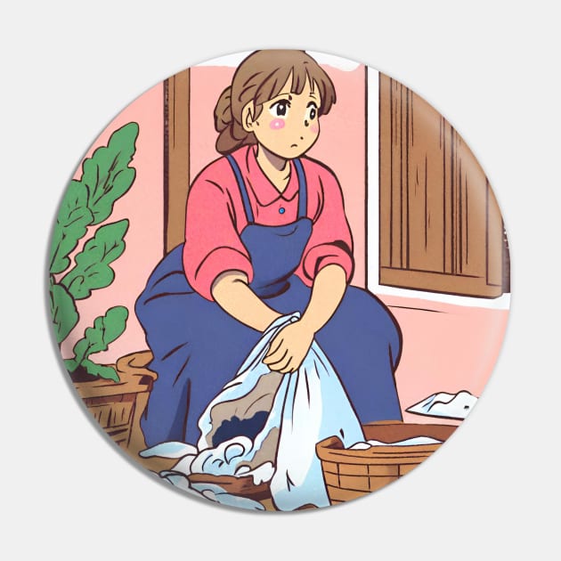 village girl washing laundry Pin by Canimsubensila 