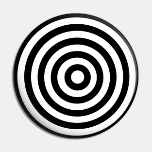 Black Transparent Circles Pin