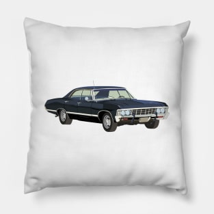 Vintage Muscle Car Pillow