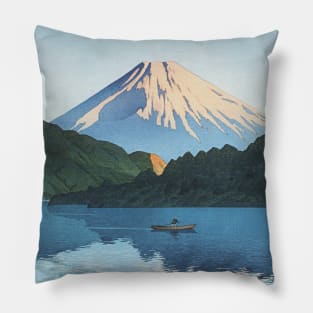 Ashino Lake at Hakone by Kawase Hasui Pillow