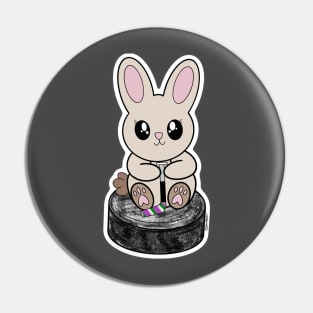 Puck Bunny (Genderqueer) Pin