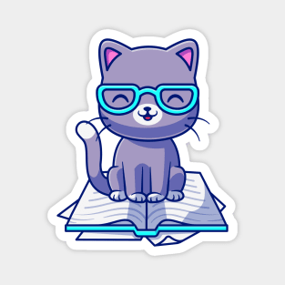 Books are Purrrfect! Magnet