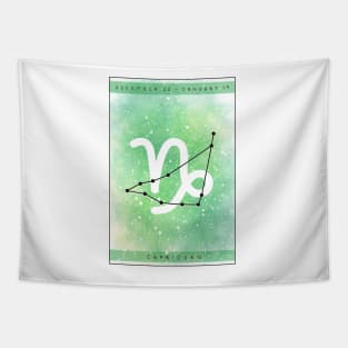 Capricorn star sign design Tapestry